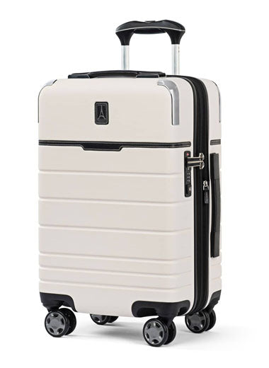 Travelpro x Travel + Leisure hard shell carry on luggage in White